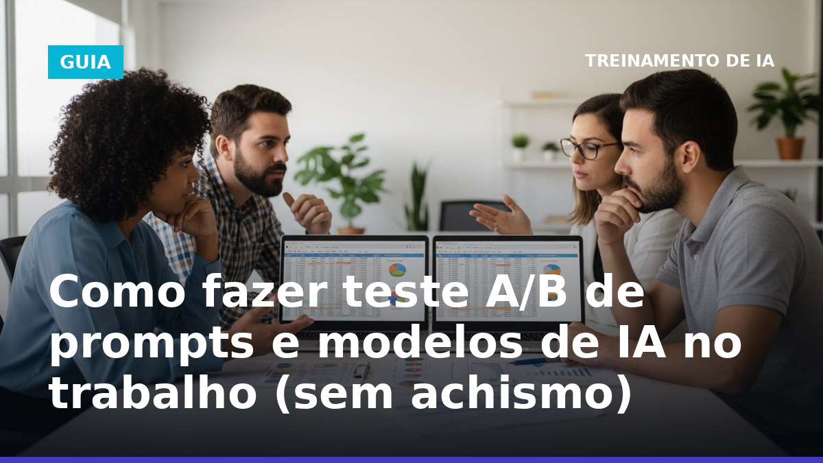 Como fazer teste A/B de prompts e modelos de IA no trabalho com checklist e planilha
