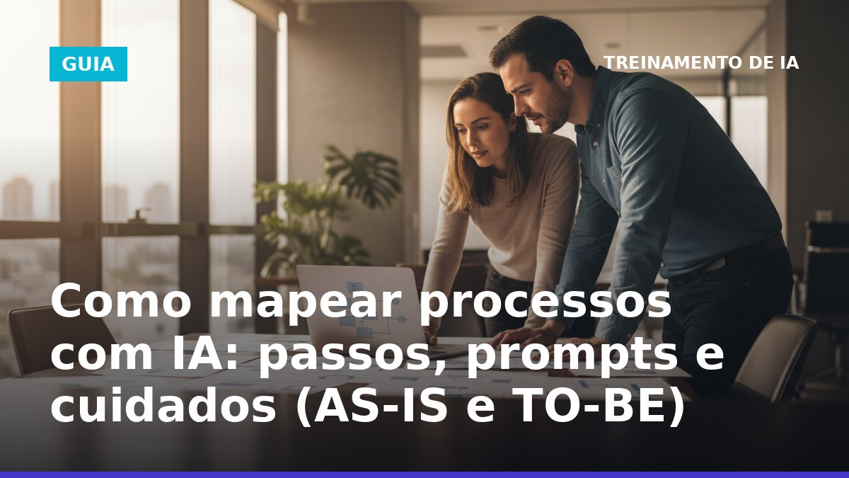 Profissionais mapeando processos com IA em reunião de trabalho no Brasil
