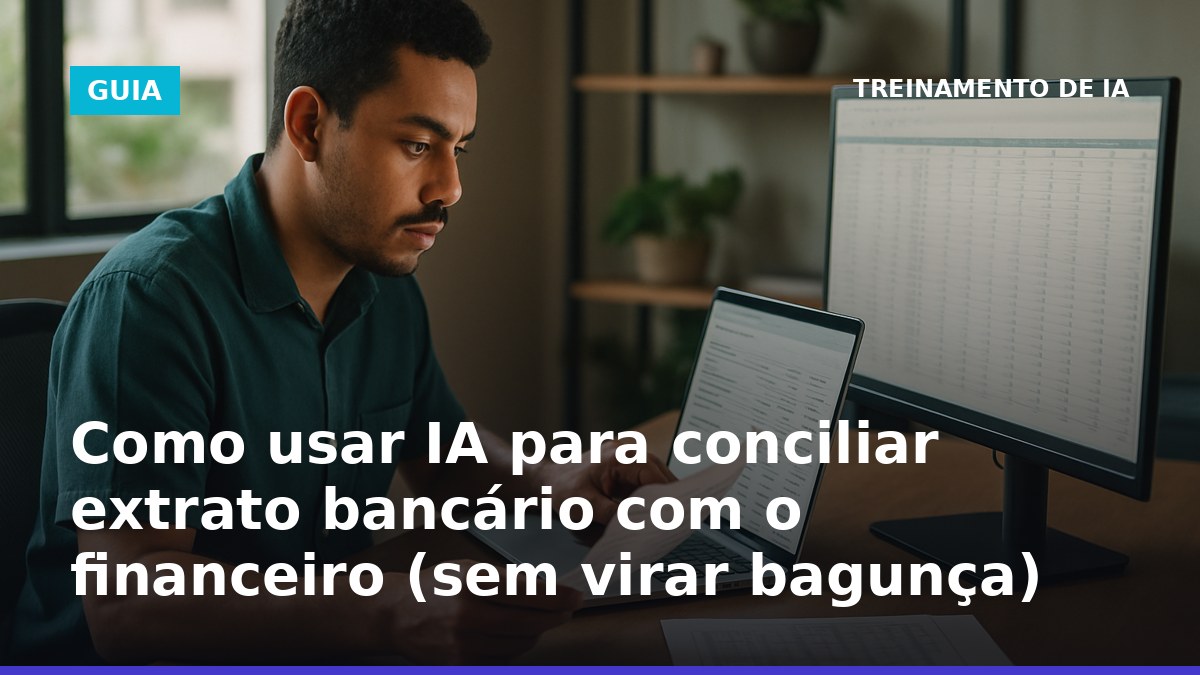 Como usar IA para conciliar extrato bancário com o financeiro a partir do extrato e planilha