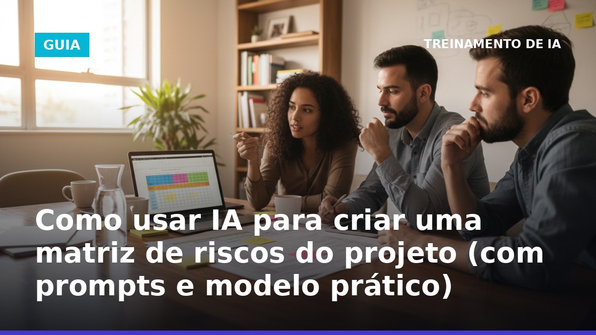 Como usar IA para criar matriz de riscos do projeto com exemplos práticos