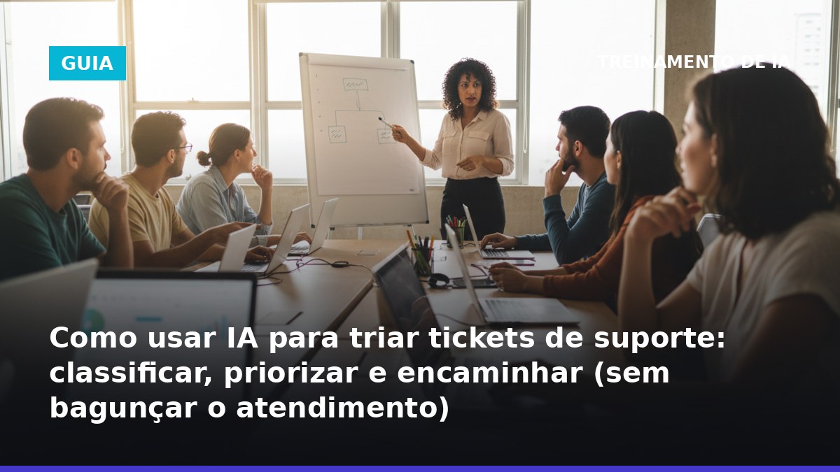 Equipe de suporte no Brasil usando IA para triagem e priorização de tickets