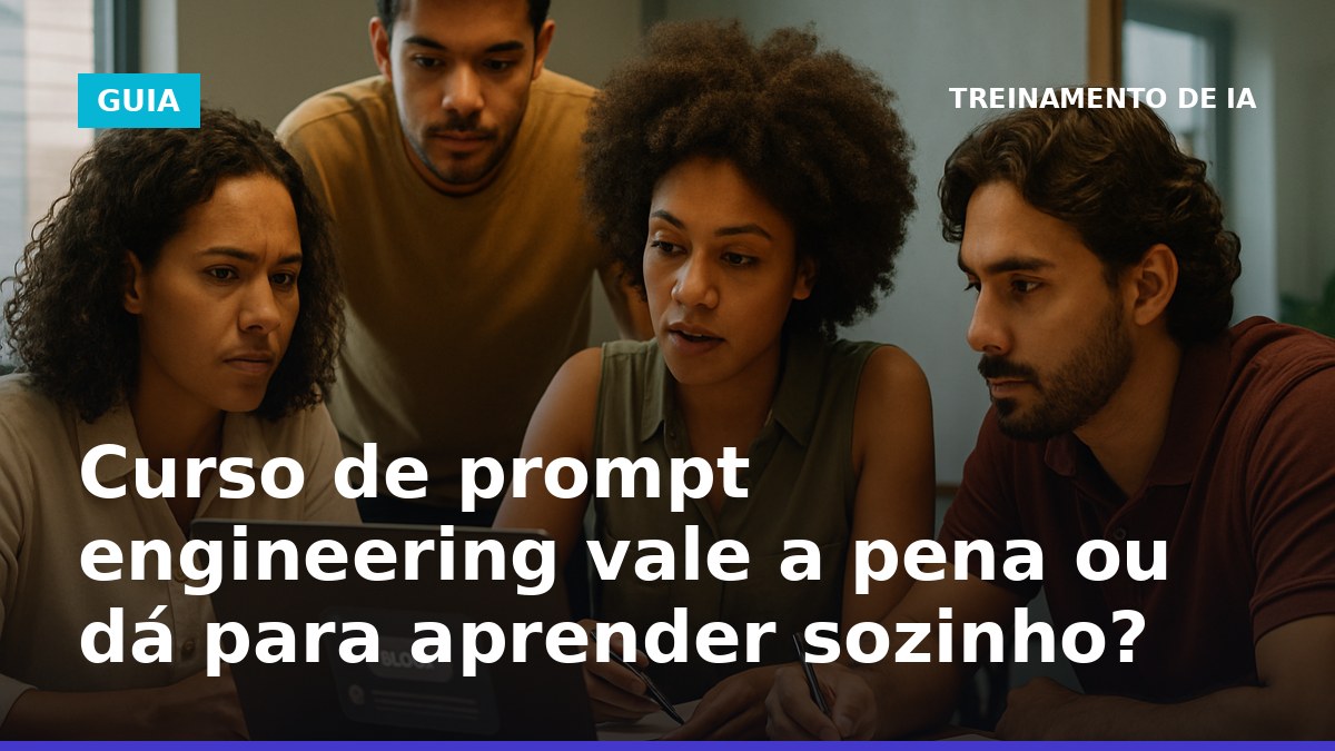 Curso de prompt engineering vale a pena ou dá para aprender sozinho