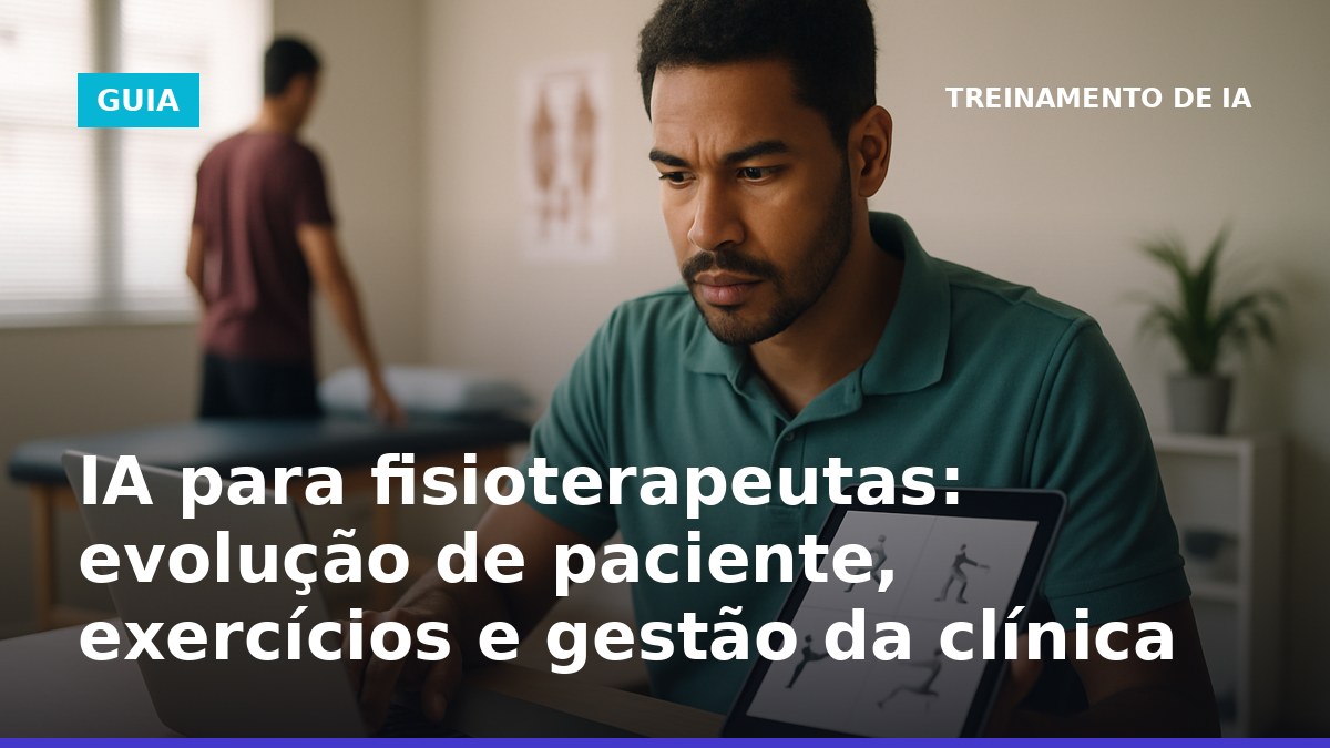 IA para fisioterapeutas na evolução do paciente e gestão da clínica em consultório