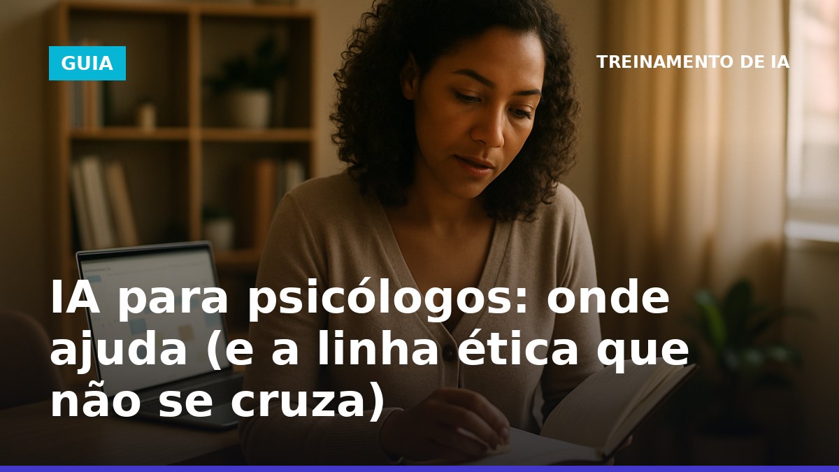 IA para psicólogos no consultório: agenda e organização sem expor dados sensíveis