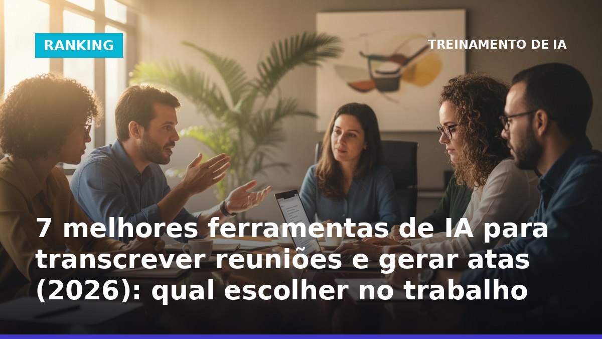 Ferramentas de IA para transcrever reuniões e gerar atas no trabalho