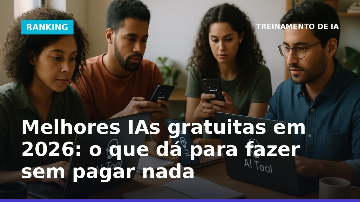 Melhores IAs gratuitas em 2026 para trabalhar sem pagar nada
